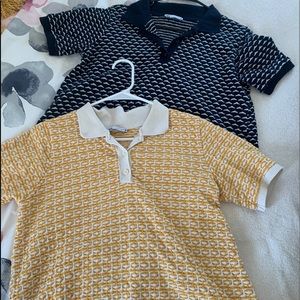 Zara knit crochet tops